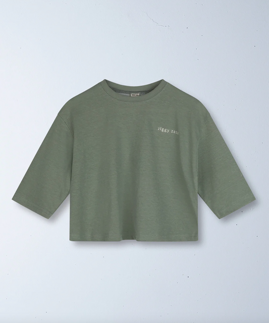 Ziggy Zaza - Twice As Nice Long Sleeve Tee - Sage