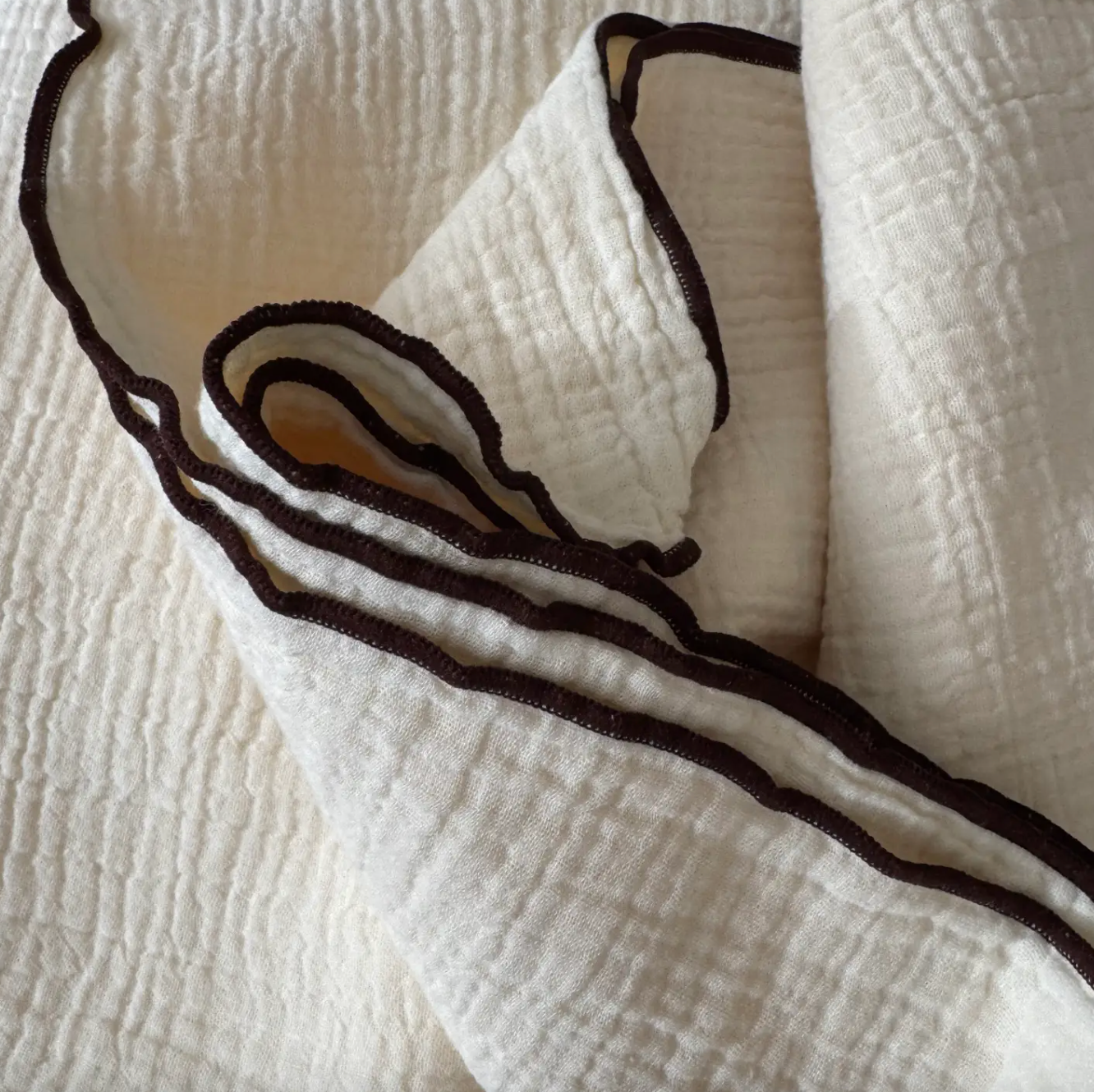 Golden Child - Organic Cotton Colour Pop Gauze Blanket - Milk