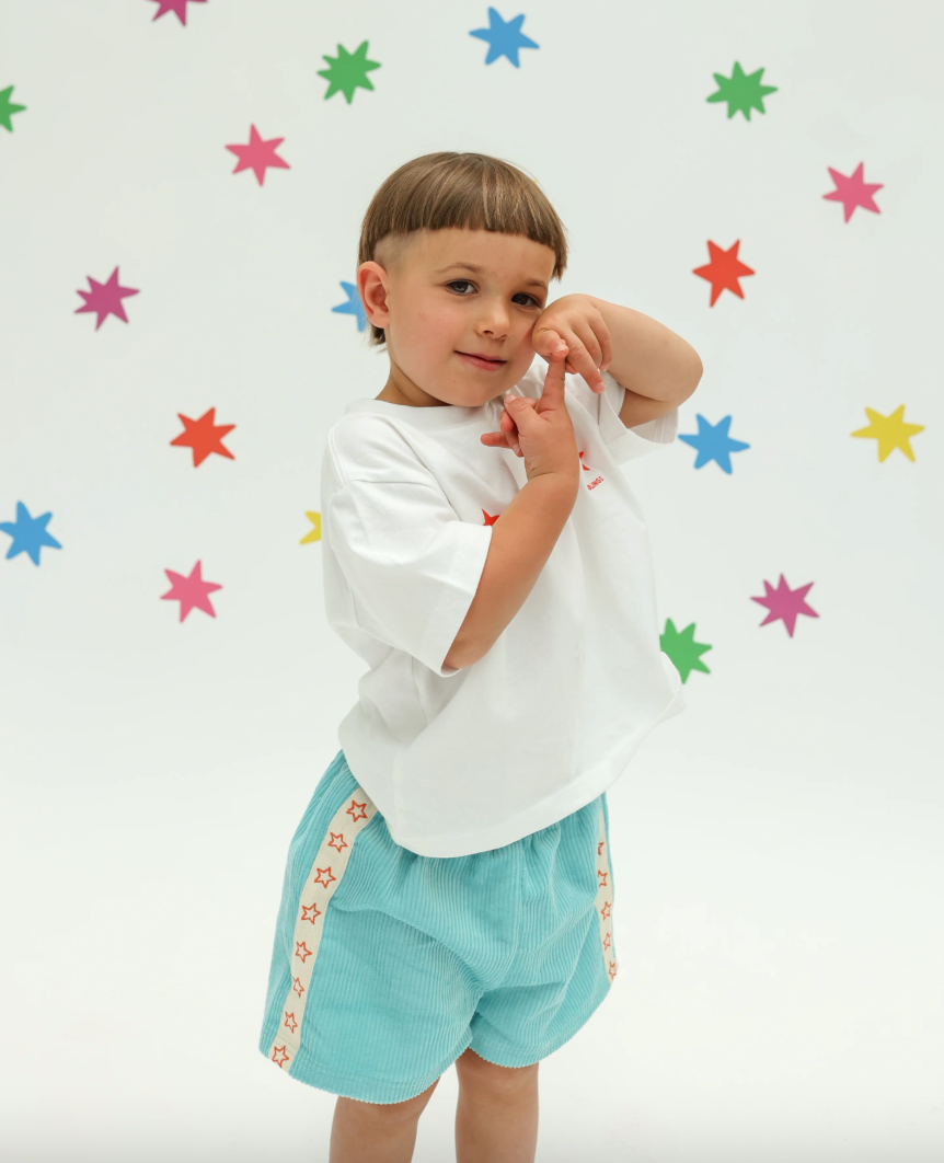 Sunday Siblings - Playtime Cord Shorts - Light Blue