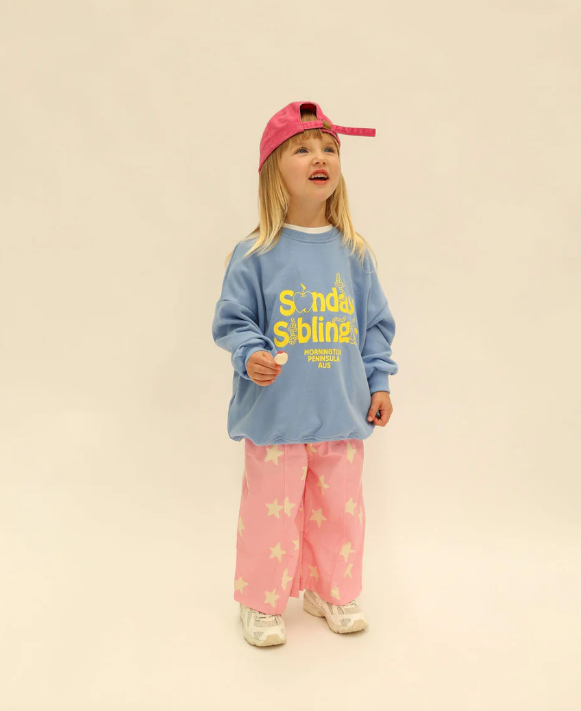 Sunday Siblings - Doc Sweater - Blue & Yellow