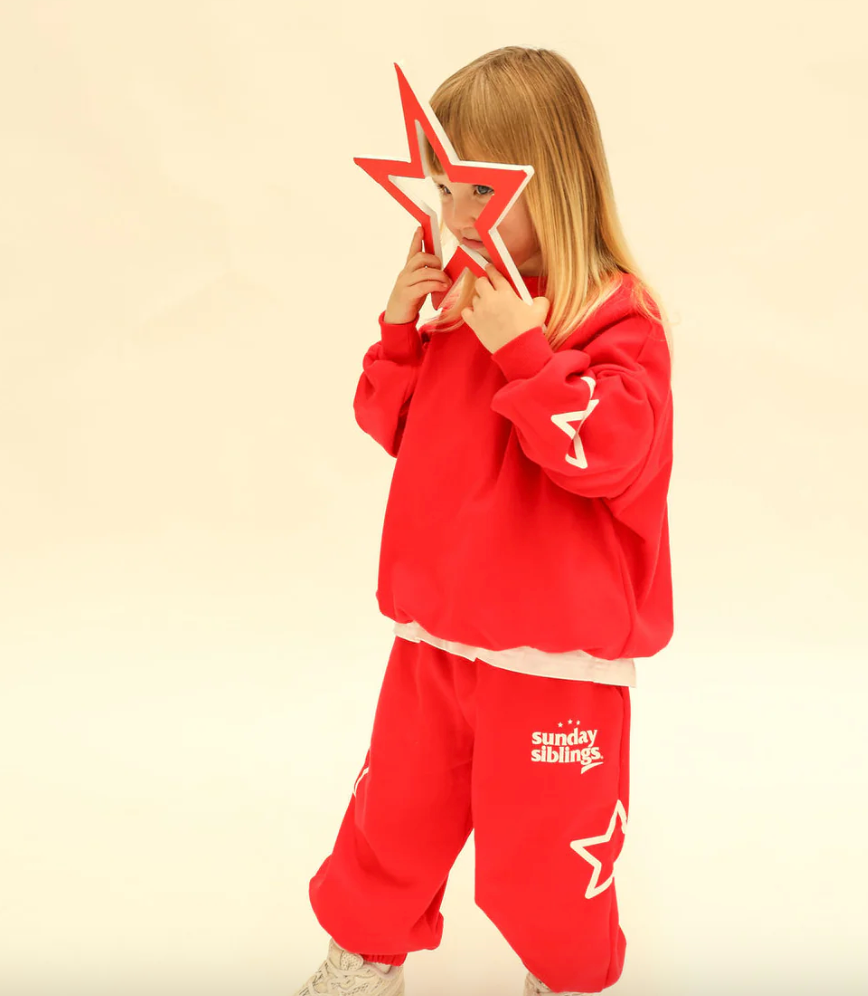 Sunday Siblings - Siblings Set - Red Trackpants