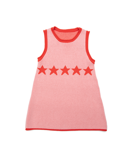 Sunday Siblings - Stars Align Dress - Pink & Red
