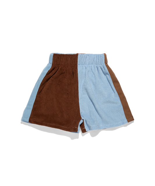 Sunday Siblings - Lunar Shorts - Blue + Chocolate