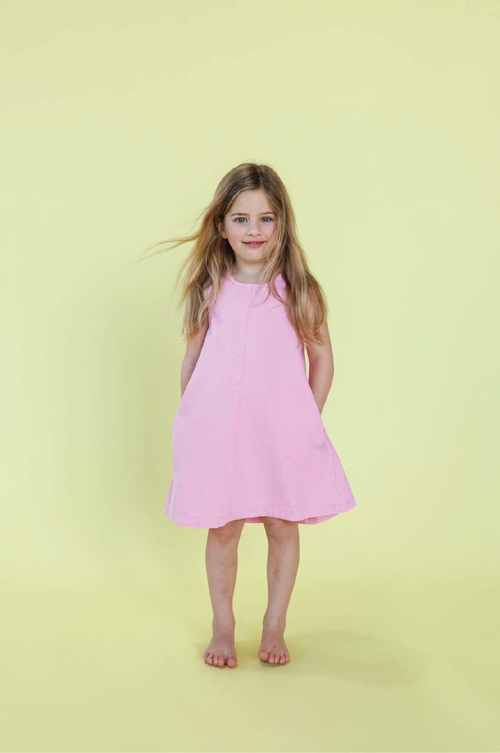 Grown - Organic Shift Denim Dress - Candy
