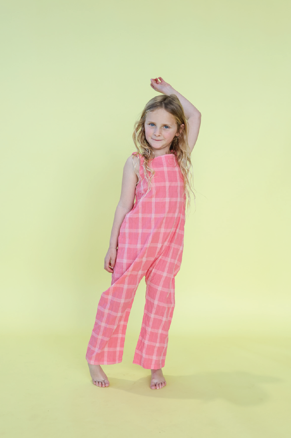 Grown - Cotton Check Playsuit