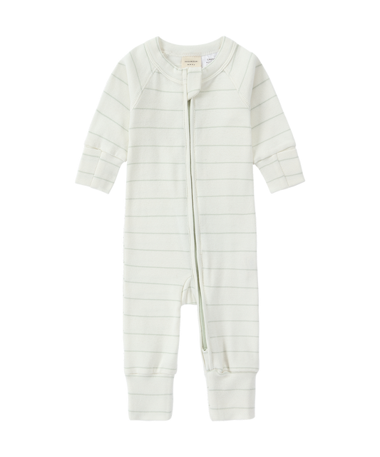 Susukoshi - Zip Growsuit - White Sky
