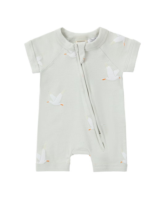 Susukoshi - Zip Suit S/SS - Seagull