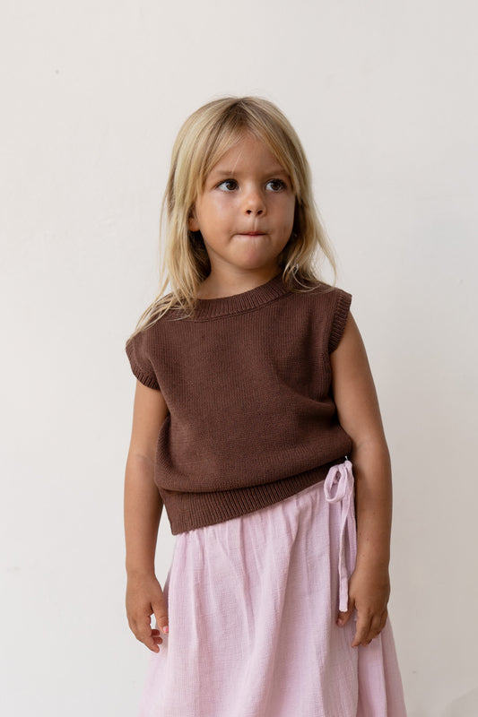 Illoura the Label - Knit Vest - Cocoa