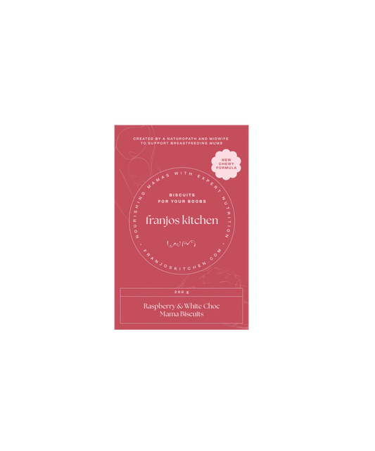 Franjos Kitchen - Raspberry & White Choc Mama Biscuits