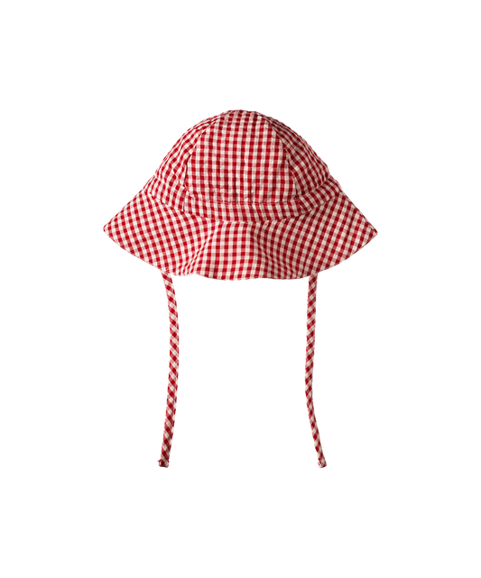 Nature Baby - Gingham Sunhat - Red Check