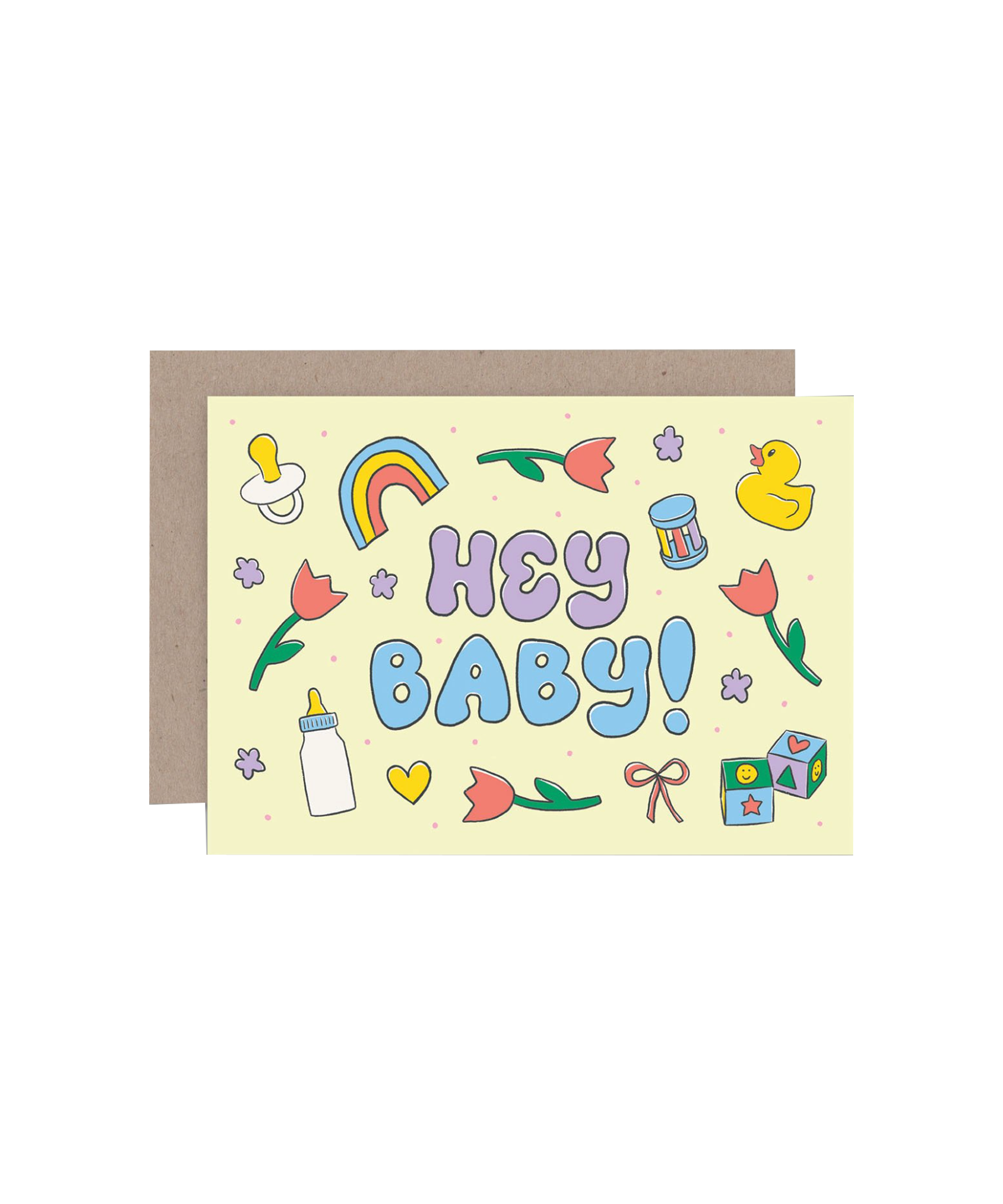 Hey Card AHD Paper Co - Hey Baby Card – Born West