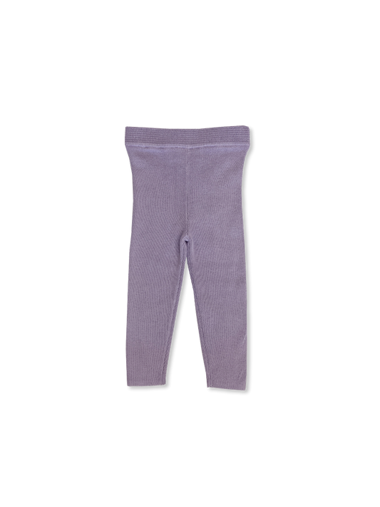 Grown - Organic Ribbed Essential Leggings - Iris