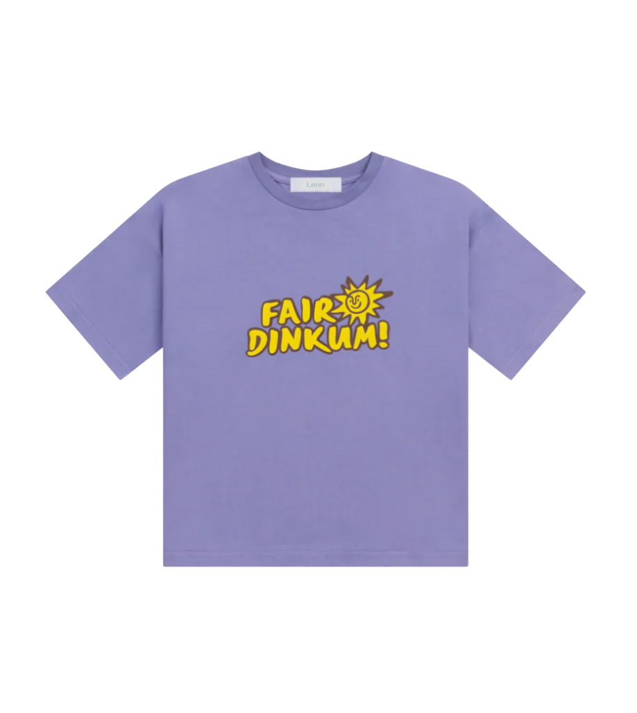 Lenn Label - Fair Dinkum Tee - Lavender