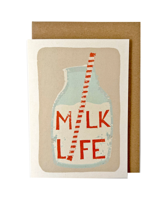 Florence Fry - Milk Life new baby card