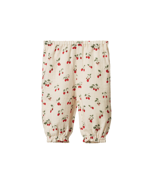 Nature Baby - Daphne Pants Muslin - Strawberry Blush Print