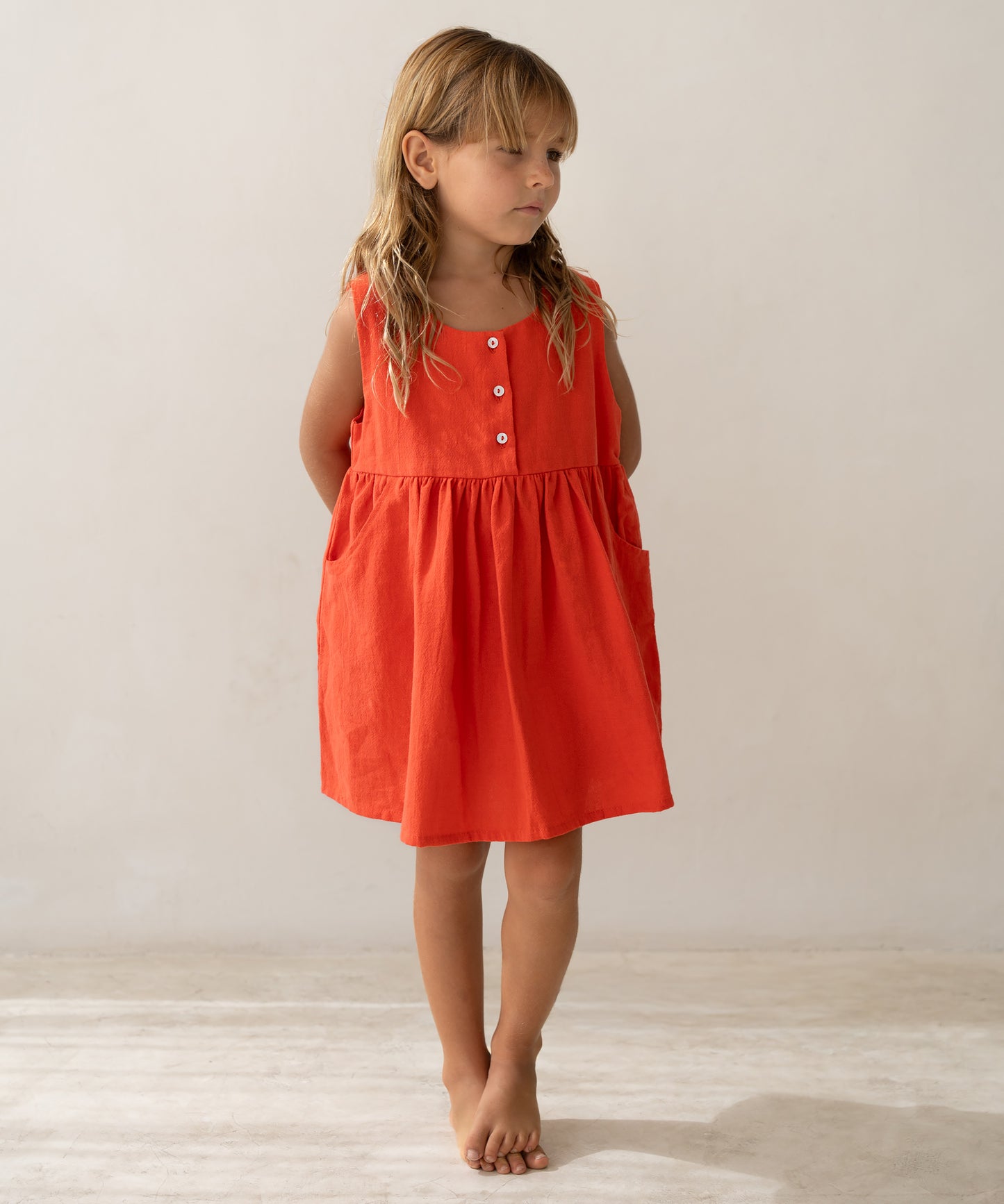 Illoura the Label - Della Pinafore - Coral
