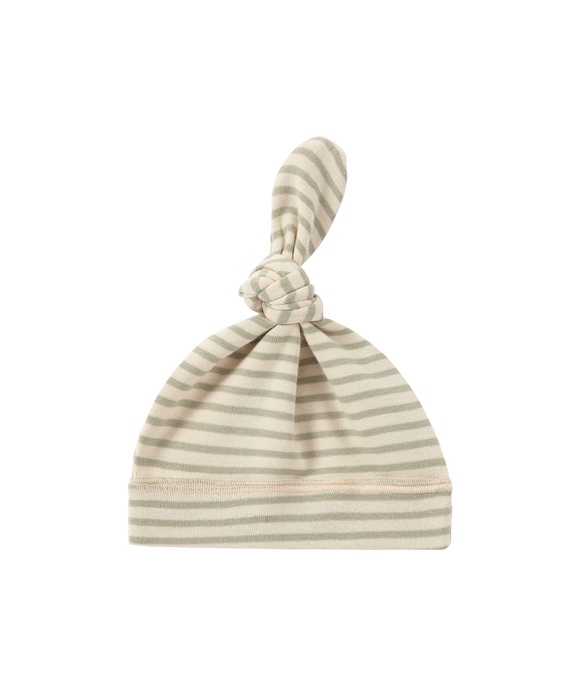 Susukoshi - Knotted Hat - Sage Stripes