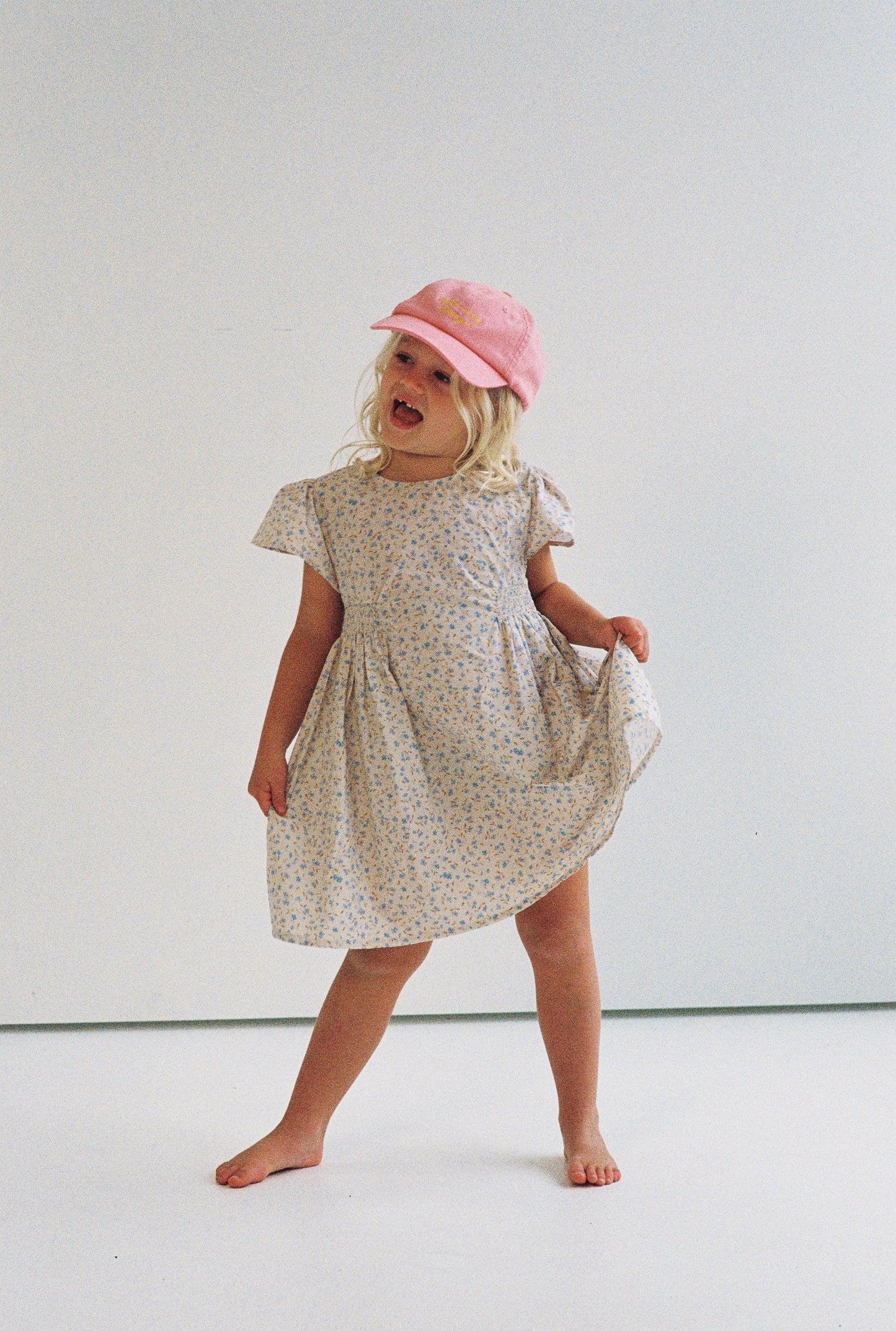 Illoura the Label - Blossom Dress - Indigo Bloom Print