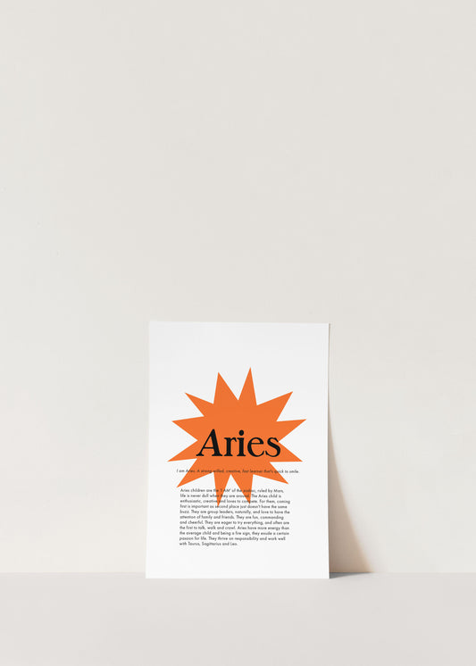 La Terre Press - Children's Zodiac Print - Aries