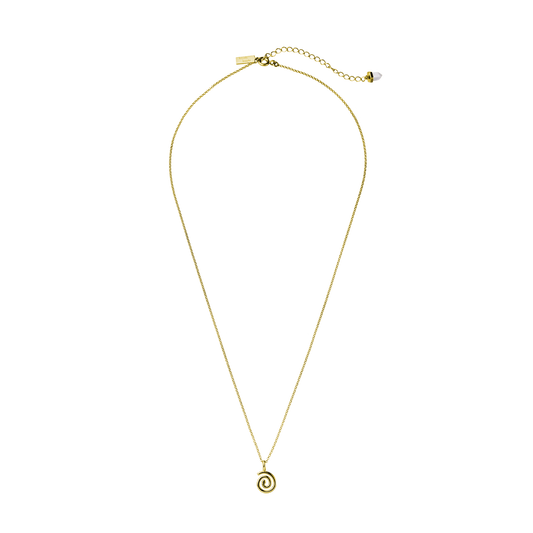 Krystle Knight - Spiral Lights Necklace - 12K Gold Plated
