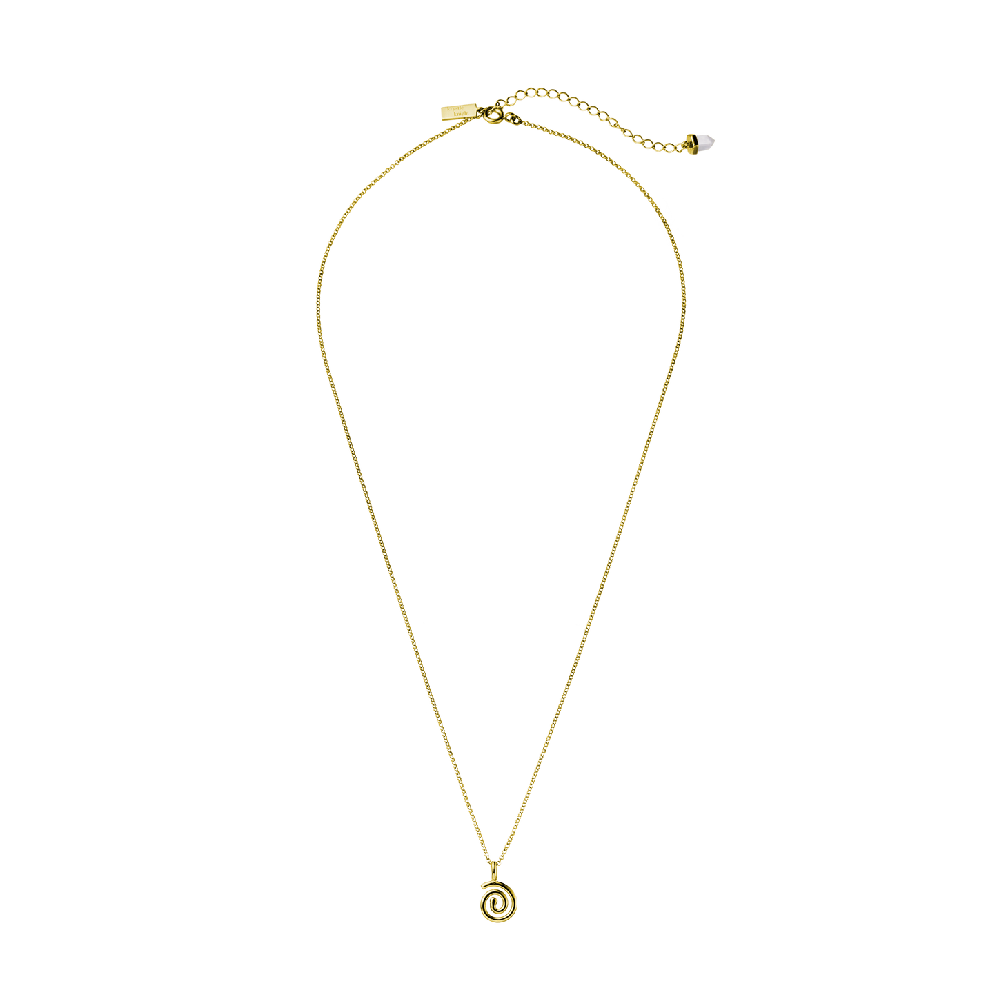 Krystle Knight - Spiral Lights Necklace - 12K Gold Plated