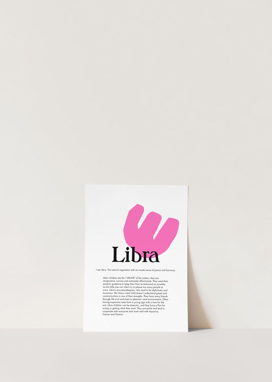 La Terre Press - Children's Zodiac Print - Libra