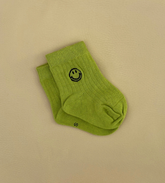 Tiny Trove - Face Socks - Lime