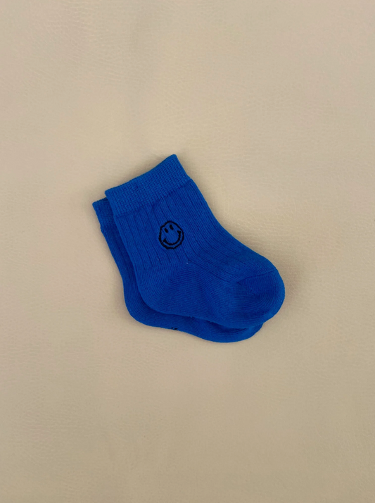 Tiny Trove - Face Socks - Cobalt